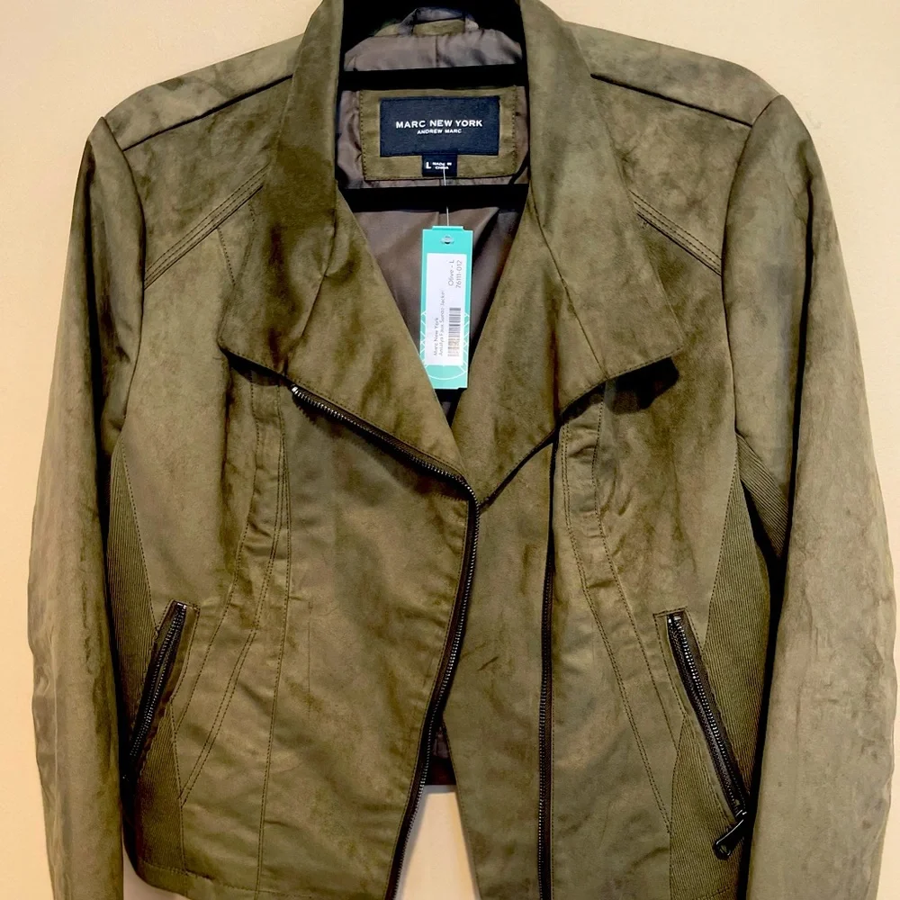 NWT Marc New York size large anTalia jacket in Olive L - Picture 1 of 7